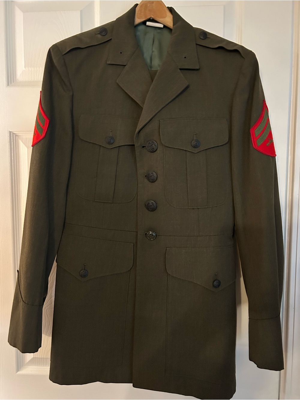 U.S. Marine Corps Class B Corporal’s Uniform Jacket, Pants, and Shirt